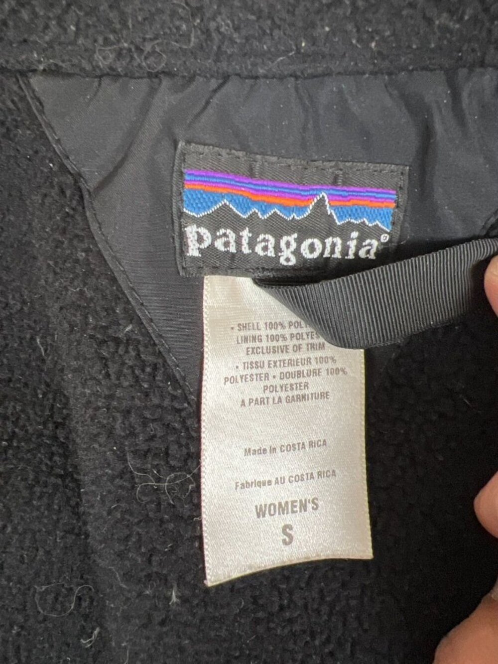 Patagonia Women S Black Full Zip Insulated Softshell Jacket Fair Distressed - Picture 3 of 11